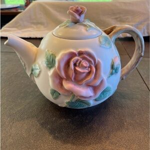 Vintage Fitz and Floyd Blushing Rose Teapot